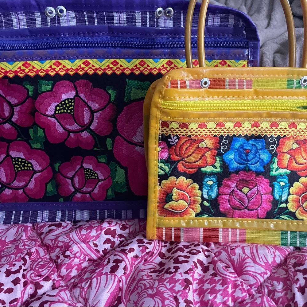 Colorful Floral Embroidered Women's Bag